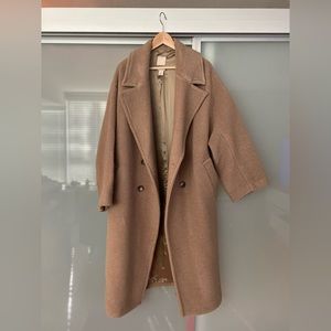 H&M beige/brown oversized coat